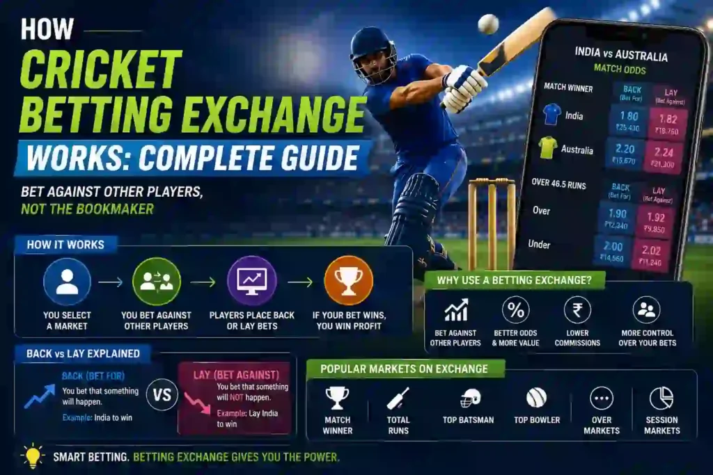 How Cricket Betting Exchange Work Complete Guide - crickbetid